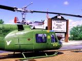Actual Huey flown in Vietnam War displayed at Museum