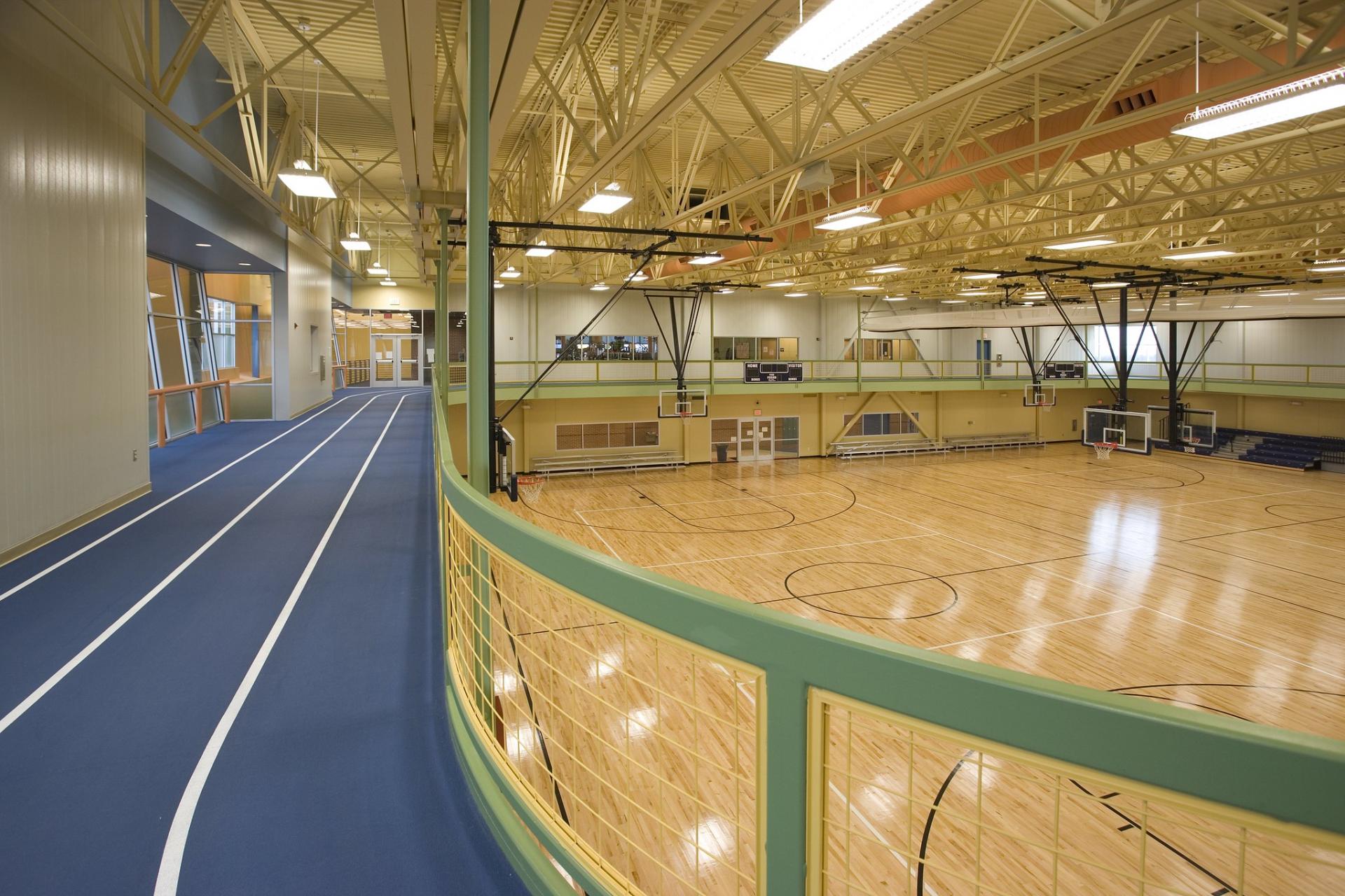 Basketball Court and Indoor Track