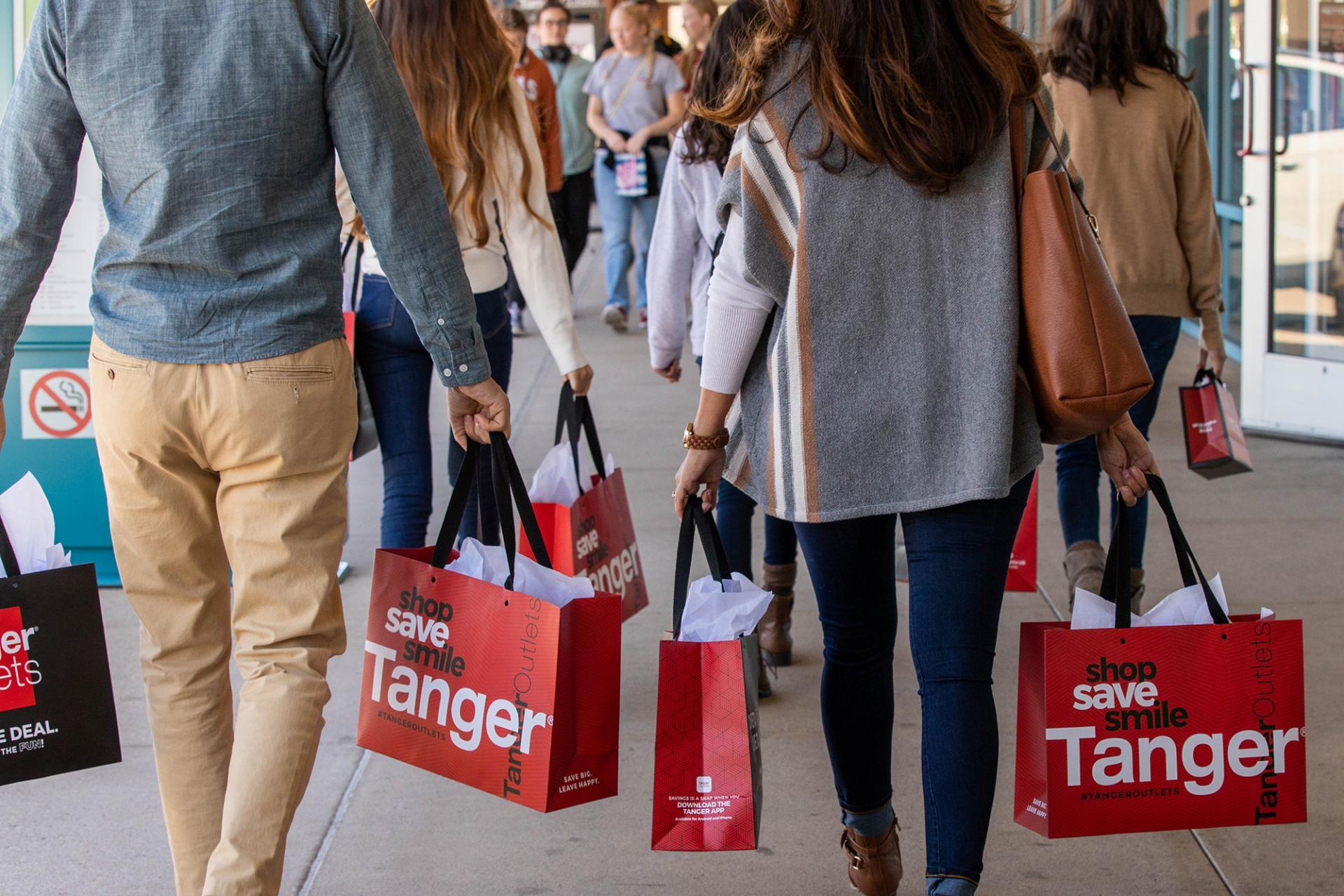 Shop 'til you drop at the Tanger Outlet mall.