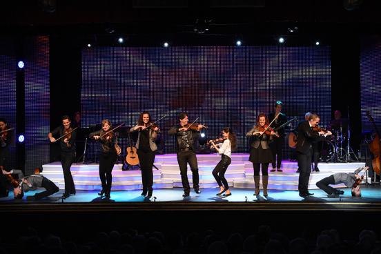 The Duttons on stage during their live show in Branson.