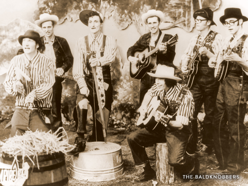 The Baldknobbers family band in their early days in Branson.
